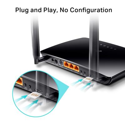 TP-LINK TL-MR6500v draadloze router Fast Ethernet Dual-band (2.4 GHz / 5 GHz) 3G 4G Zwart