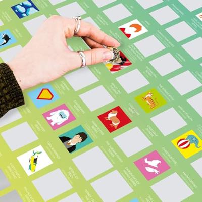 Gift Republic Kraskaart Poster - 100 Familie Films