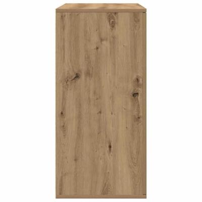 Dressoir artisanaal eikenkleurig 79 x 38 x 80 cm Bewerkt hout