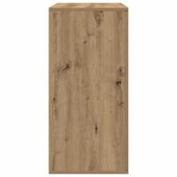 Dressoir artisanaal eikenkleurig 79 x 38 x 80 cm Bewerkt hout - thumbnail