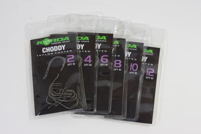 Korda Choddy hook Size 8, 10 st