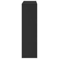 Kamerscherm 100x33x115 cm bewerkt hout zwart - thumbnail