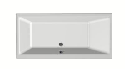 Ligbad Xenz Kristal | Inbouw | 160x75 cm | Incl.Badafvoer | Met overloop | Acryl | Glans wit