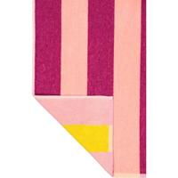 Cawö Cawo Beach Tropical Streifen Strandlaken 80x180 sunset - thumbnail