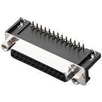 encitech DRB-25F-TBG-110 2103-2100-13 D-sub female connector 90 ° Aantal polen: 25 Soldeerpennen 1 stuk(s) Tray - thumbnail