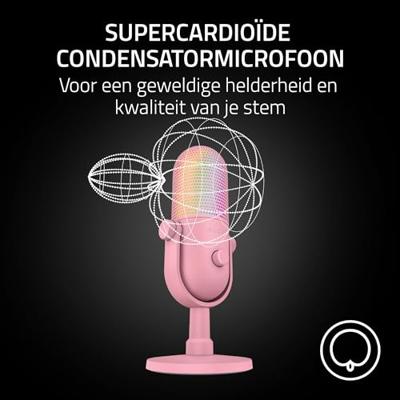 Razer Seiren V3 Chroma Microfoon Roze Razer Seiren V3 Chroma Microfoon Roze