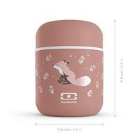 Kleine geïsoleerde lunchbox - MONBENTO - Luchtdichte lunchbox - Houdt eten tot 5 uur warm/vers - MB Capsule Fox - thumbnail