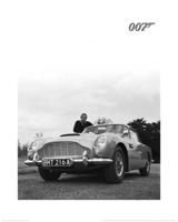 Kunstdruk James Bond - Connery Black and White 40x50cm - thumbnail