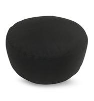 Green Tree Meditatiekussen Katoen Rond Zwart - 36 x 15 cm - thumbnail