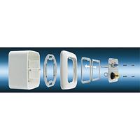 Kindermann 7442000001 montageframe voor multimedia aansluitsysteem, 55 x 55 mm zwart - thumbnail