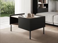 Salontafel JULIE 90 cm acacia/zwart - thumbnail