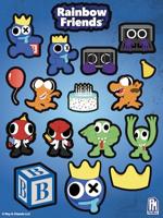 Rainbow Friends Head Bundle - blauw - thumbnail