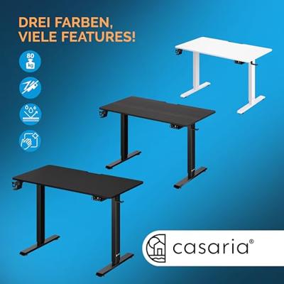 Zit Sta Bureau In hoogte verstelbaar Donkerbruin 110x60x73-118cm Zit Sta Bureau In hoogte verstelbaar Donkerbruin 110x60x73-118cm