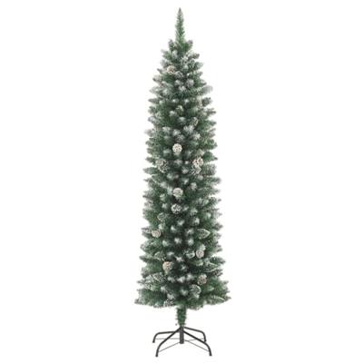 VidaXL Kunstkerstboom met standaard smal 120 cm pvc
