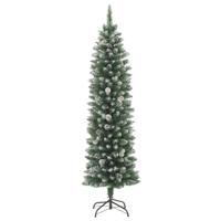 VidaXL Kunstkerstboom met standaard smal 120 cm pvc - thumbnail