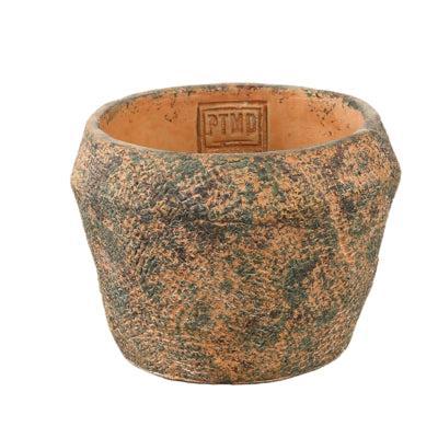 PTMD bloempot lourdes geel/groen 12 cm | 12 stuks