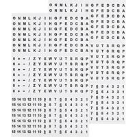 TRU COMPONENTS 1565168 Bedrukte plakmarkering Opdruk A - Z, +, -, 0 - 15 606616 - thumbnail