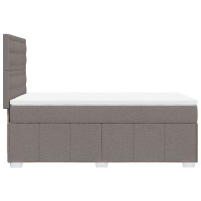 Boxspring met matras stof taupe 90x190 cm - thumbnail