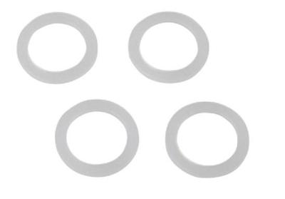 Kirchhoff Watermeter pakking, rubber, 17 x 24 x 2 mm, voor 1/2" 3/4" (4x) - 98697100