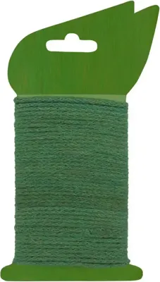 Jute bindtouw groen met ijzeren kern dia. 2,75 mm x 10 m Nature - Nature