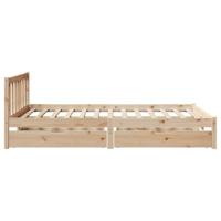 Bedframe zonder matras massief grenenhout 120x200 cm - thumbnail