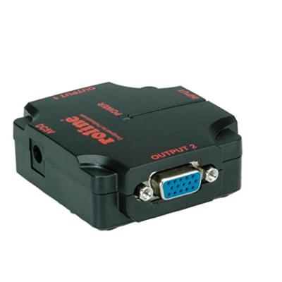 ROLINE VGA videosplitter, hoge resolutie, 450 MHz, 2-voudig