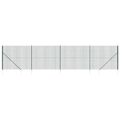 VidaXL Draadgaashek met grondankers 1,8x10 m groen