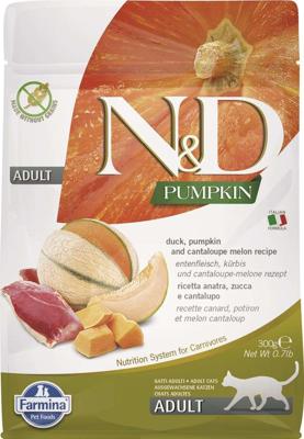 FARMINA N&D Pumpkin Cat Duck and Cantaloupe Melon Adult - droog kattenvoer - 300 g