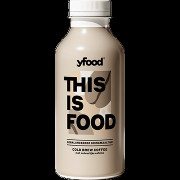 YFood Gebalanceerde Drinkmaaltijd Cold Brew Coffee met Natuurlijke Cafeine 500 ml bij Jumbo
