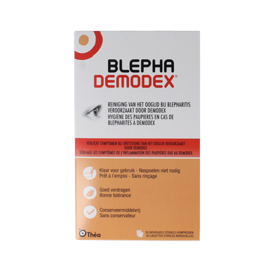 Blephademodex reinigingstissues 30 Stuks Blephademodex reinigingstissues 30 Stuks