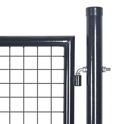 Gaaspoort 85,5x100 cm gegalvaniseerd staal grijs - thumbnail