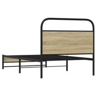 Bedframe zonder matras bewerkt hout sonoma eikenkleur 90x190 cm - thumbnail