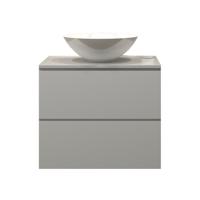 Badkamermeubelset Gliss Zeus 60 cm Mat Wit Met Waskom - thumbnail