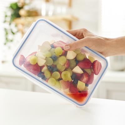 Rotho Clic & Lock Koelkast Bewaardoos 1.5L Horizon Blauw/Transparant - thumbnail
