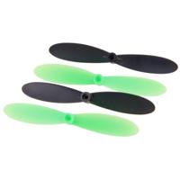 Hubsan X4 Mini Set Propellers (Black/Green) (4) (H107-a36) - thumbnail