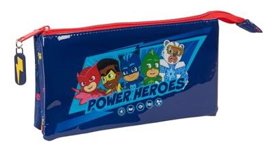 Pennenetui met 3 vakken PJ Masks Ready Marineblauw 22 x 12 x 3 cm Pennenetui met 3 vakken PJ Masks Ready Marineblauw 22 x 12 x 3 cm