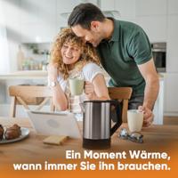 Bomann WKS3002CB Waterkoker 1.5L 2200W RVS/Zwart - thumbnail