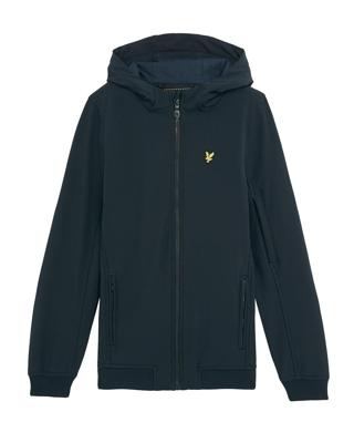 Lyle & Scott winter softshell jas jongens - donker navy blauw - capuchon