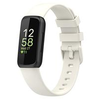 By Qubix - Compatible met Fitbit Inspire 3 - Sportbandje met gesp - Maat: Large - Room wit - Compatible fitbit bandje - thumbnail