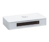 Manhattan Fast Ethernet Switch (kunststof behuizing, desktopformaat, IEEE 802.3az (Energy Efficient Ethernet)) wit 5-poort Gigabit Ethernet Switch wit - thumbnail