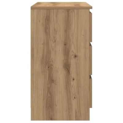 Dressoir lade 71x35x65 cm spaanplaat artisanaal eikenkleurig