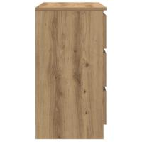 Dressoir lade 71x35x65 cm spaanplaat artisanaal eikenkleurig - thumbnail