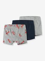 Set van 3 boxershorts brandweerman jongen NAME IT gemêleerd grijs - thumbnail