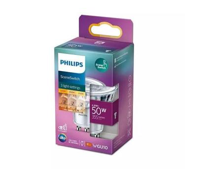 Philips LED 871951430778000 LED-lamp Energielabel F (A - G) GU10 Reflector 4.6 W = 50 W Warmwit (Ø x h) 50 mm x 54 mm SceneSwitch 1 stuk(s)