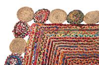 Tapijt DKD Home Decor Katoen Multicolour Jute (200 x 290 x 1 cm) - thumbnail