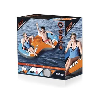 Bestway zwembad fast set opblaasbaar rond 183x51 cm blauw - thumbnail