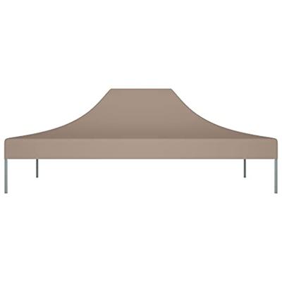 VidaXL Partytentdak 270 g/m² 4,5x3 m taupe - thumbnail