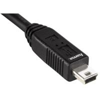 Hama USB 2.0 aansluitkabel A-stekker - Mini-B-St. (B5 Pin) 1,8 m zwart - thumbnail
