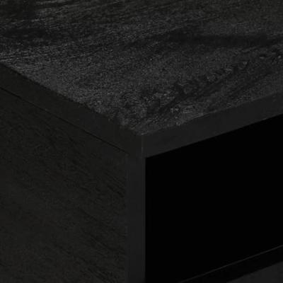 Salontafel 80x54x40 cm bewerkt hout zwart