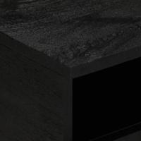 Salontafel 80x54x40 cm bewerkt hout zwart - thumbnail